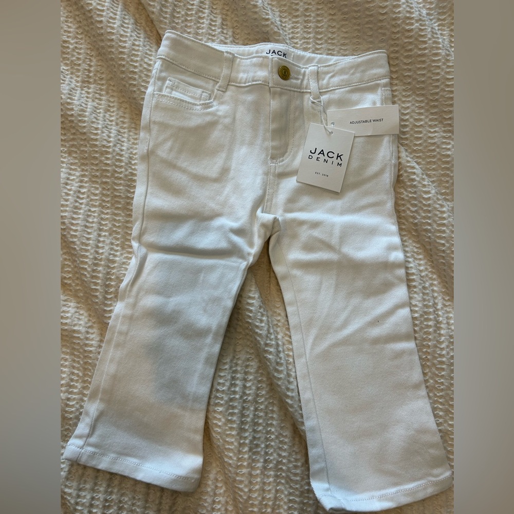Janie and Jack Classic White Kids Jeans - Resort collection - NWT